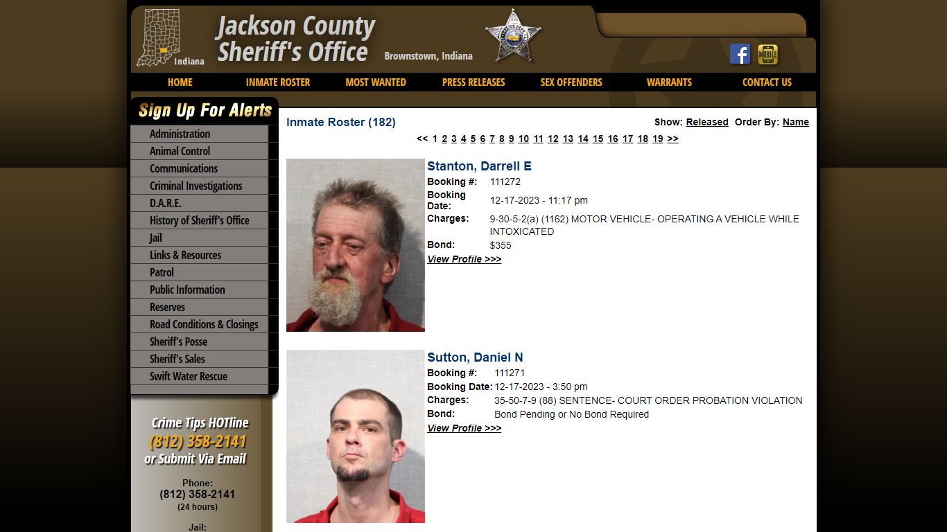 Inmate Roster - Current Inmates Booking Date Descending - Jackson ...